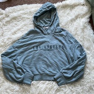 Los Angeles cropped hoodie from garage